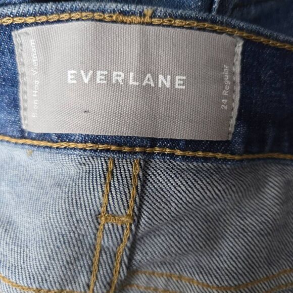 Everlane Mid Rise Skinny Jeans Size 24 Blue Denim - Picture 5 of 6
